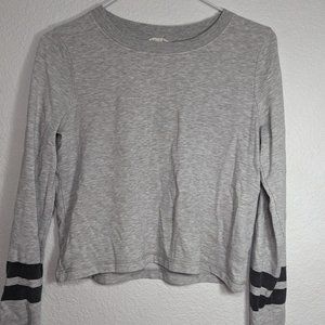 gray cropped long sleeve, H&M